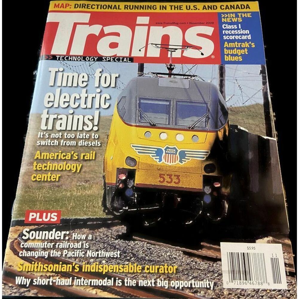 Trains November 2009 Technology Special Time For Electric Trains Amtraks Budget